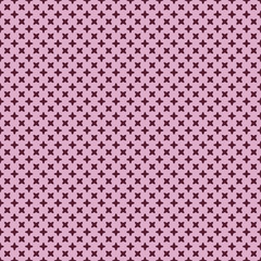 Seamless geometric pattern with grid of stars or cross. Vector Illustration