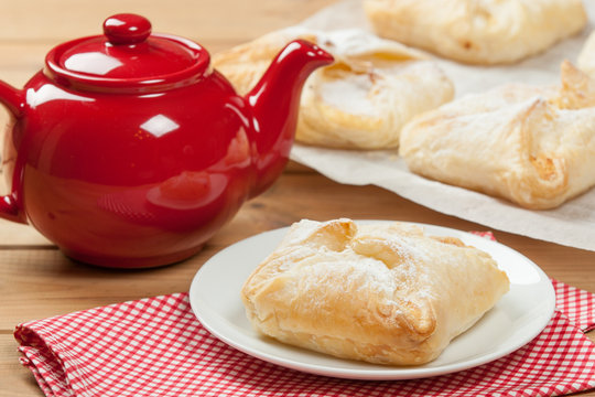Homebaked Hungarian Cheese Puff Pastry Parcels.