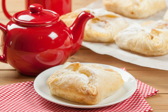 Homebaked Hungarian Cheese Puff Pastry Parcels.