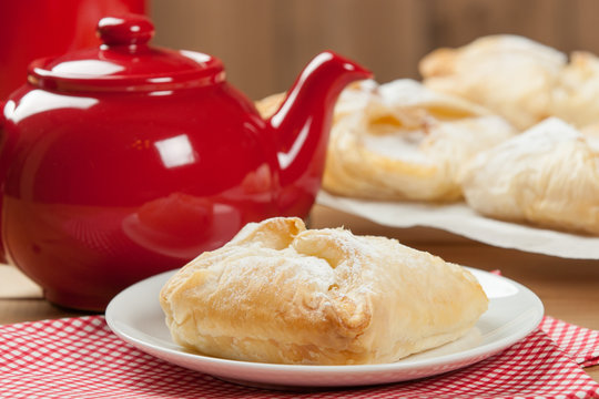 Homebaked Hungarian Cheese Puff Pastry Parcels.