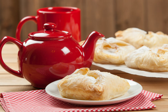Homebaked Hungarian Cheese Puff Pastry Parcels.