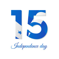 Honduras independence day. Vector illustration.