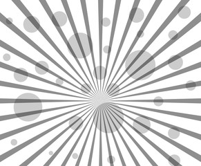 Obraz premium Vintage Sunburst Bubbles Background