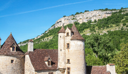 Fototapeta na wymiar Autoire. Ancien château de Limargue. Lot. Occitanie