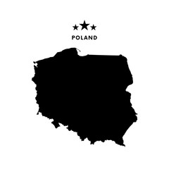 Poland map. Vector illustration.