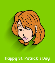 Adult Leprechaun Girl Face Expression