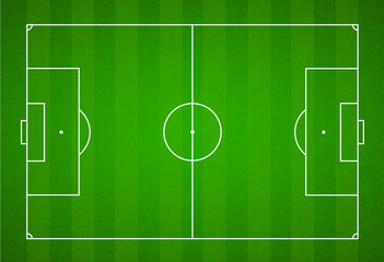 Green grass field background. Vector Football - Soccer Field © Comauthor