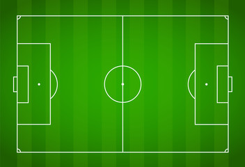 Green grass field background. Vector Football - Soccer Field © Comauthor