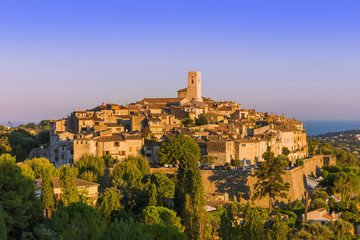 Town Saint Paul de Vence in Provence France - obrazy, fototapety, plakaty