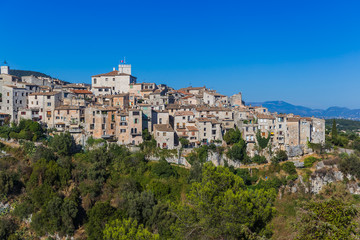 Fototapeta na wymiar Town Tourrettes-sur-Loup in Provence France