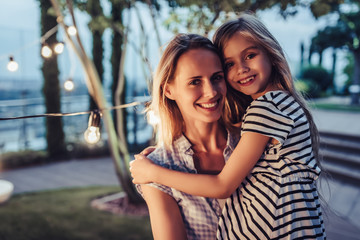 Mom with daughter