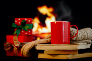 Cozy home composition for Christmas