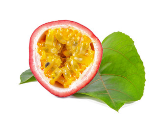 Passion fruit on a white background