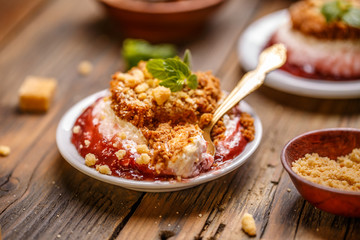 Delicious cheesecake dessert