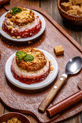 Strawberry cheesecake dessert