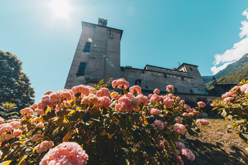One of the famous castle in the noth of Italy. Aosta Valley