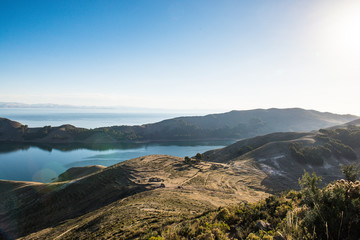 Isle de Sol on Lake Titicaca in Bolivia