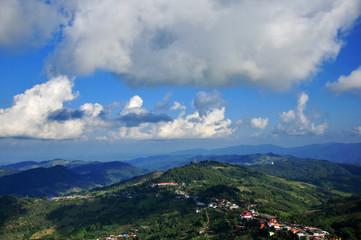 Doi Mae Sa Long - view from the top - Chiangrai province, Thailand