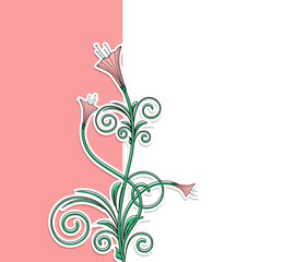 Holiday Floral Template