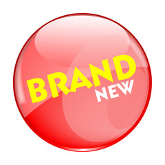 Brand New Button Vector