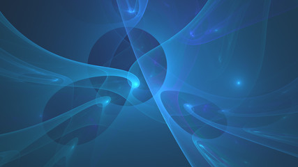 Smooth blue flowing lines abstract background