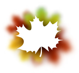 Autumn background with maple leaf.