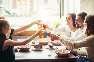 People Cheers Celebration Toast Happiness Togetherness Concept