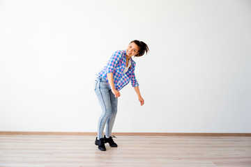 Portrait of a dancing girl