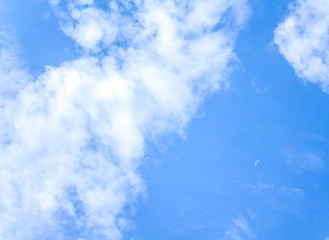 Blue sky with white clouds