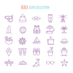 Beach Icons Collection
