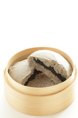 black sesame chinese bun