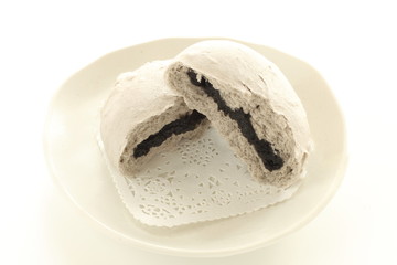 black sesame chinese bun