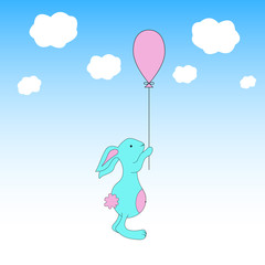 cute little cartoon hare