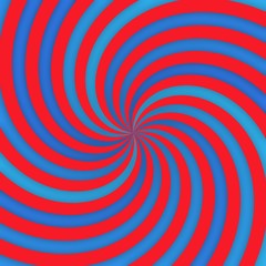 Red and blue grunge grundy converging curvy lines illustration