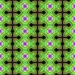 Decorative seamless floral green seamless pattern design