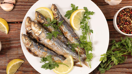 grilled sardine