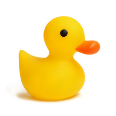 yellow rubber duck full face isolation