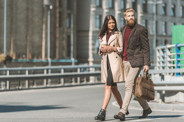 couple walking outdoors