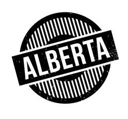 Alberta rubber stamp. Grunge design with dust scratches. Effects can be easily removed for a clean, crisp look. Color is easily changed.