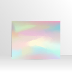 Bright holographic background on a grey background