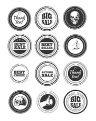 shapes for labels and stamps