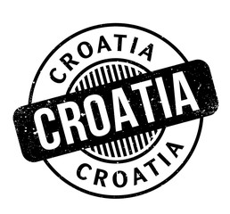 Croatia rubber stamp. Grunge design with dust scratches. Effects can be easily removed for a clean, crisp look. Color is easily changed.