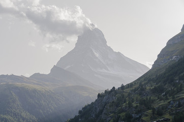 Zermatt, Bergdorf, Alpen, Matterhorn, Wallis, Wanderweg, Trockener Steg, Furi, Zmutt, Abendstimmung, Sommer, Schweiz