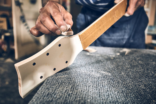 Manufacture of guitars of the Ukrainian brand Woodstock.