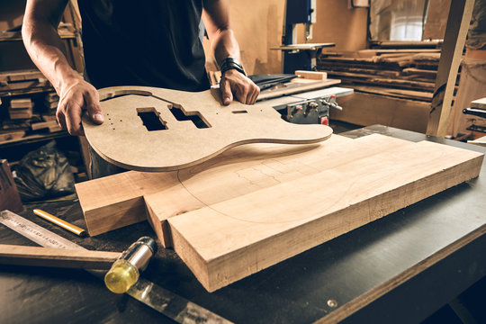 Manufacture of guitars of the Ukrainian brand Woodstock.