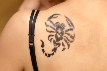 scorpion tattoo girl