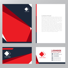 Corporate identity vector set