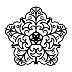 Artistic Snowflake Vector Design