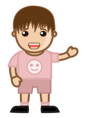 clip-art  Boy Presenting