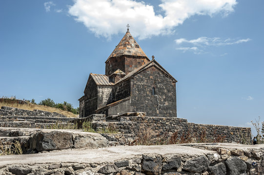 Inner courtyard of the monastery of Sevanavank.